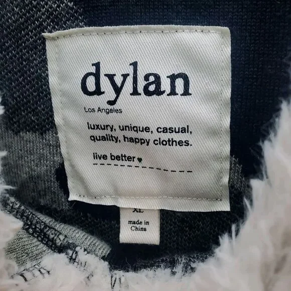 Dylan Fleece Jacket Hooded Mens XL Black Gray Camouflage Pullover Side Zip - Picture 5 of 9